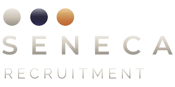 Seneca recruitment logo i sølv